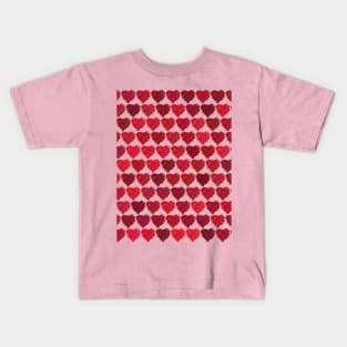 Roses heart pattern Kids T-Shirt